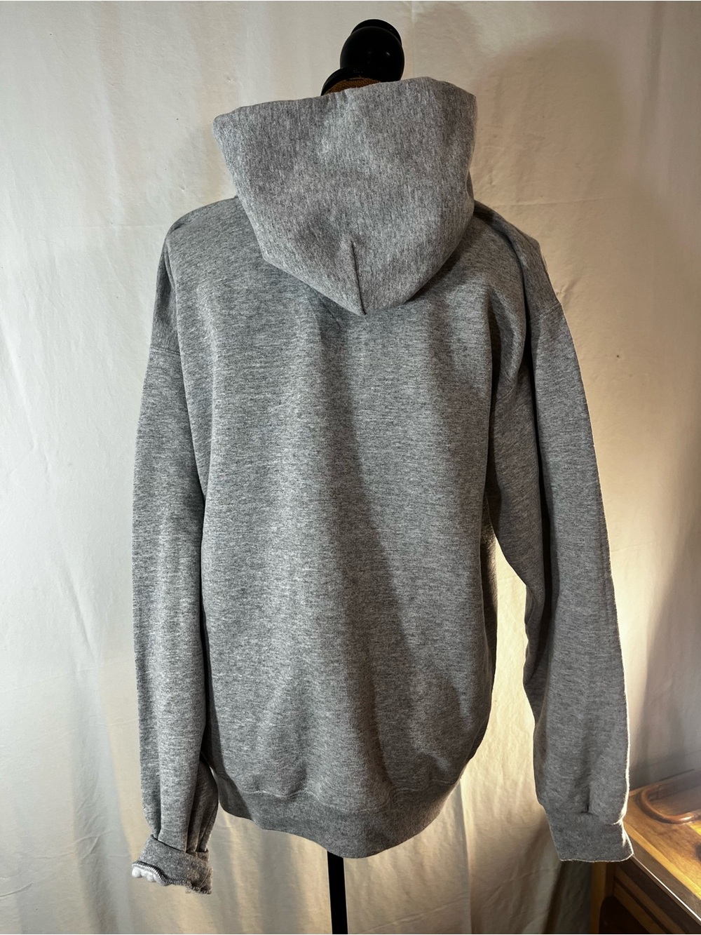 Gray Mickey Mouse Graphic Hoodie Sweatshirt women’s size L + Mickey Mouse plushy - Picture 6 of 16